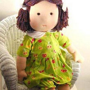 Large Doll Sewing Pattern - 32 inch life size toddler doll - Gertie wears real toddler clothes PDF pattern