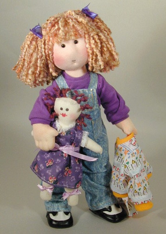 DIY doll pattern 14 inch cloth rag doll sewing Tasha PDF Etsy