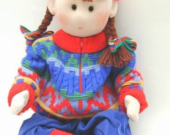 Life size doll pattern - toddler doll sewing PDF - 24 inch life size wears real baby clothes - Abigail PDF Pattern instant download