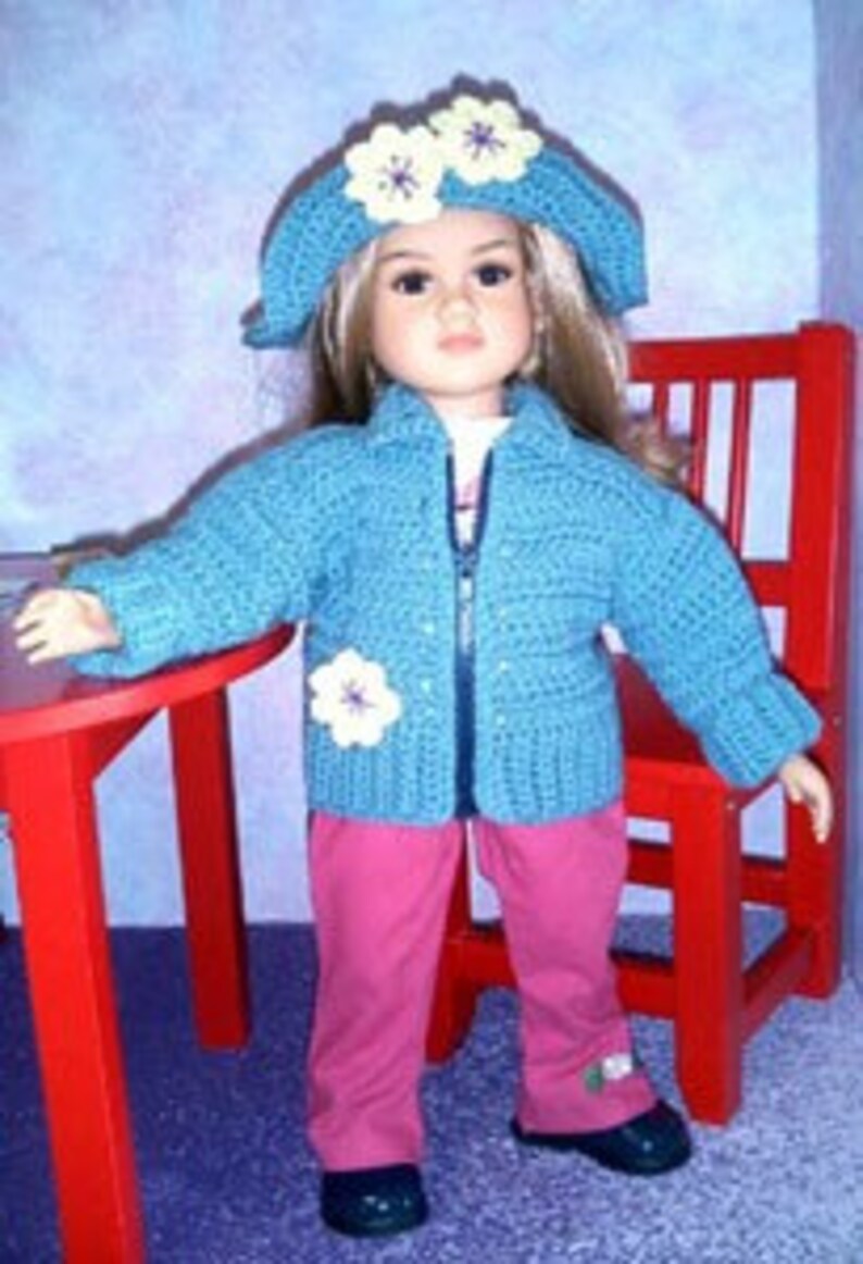 Doll Crochet Jacket Pattern My Twinn Crochet PDF Crochet Etsy