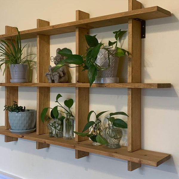 Wood Plant Shelf Plans, Wood Working Plans, DIY wood shelf build plans, Digital wood working plans for shelves and plants, DIY Gift for Mom