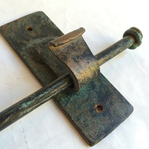 Curtain Rod Drapery Hardware - Rustic Forged Solid Steel - Patina Finish - Assorted Lengths - MADE-TO-ORDER - 3-4 Week Delivery