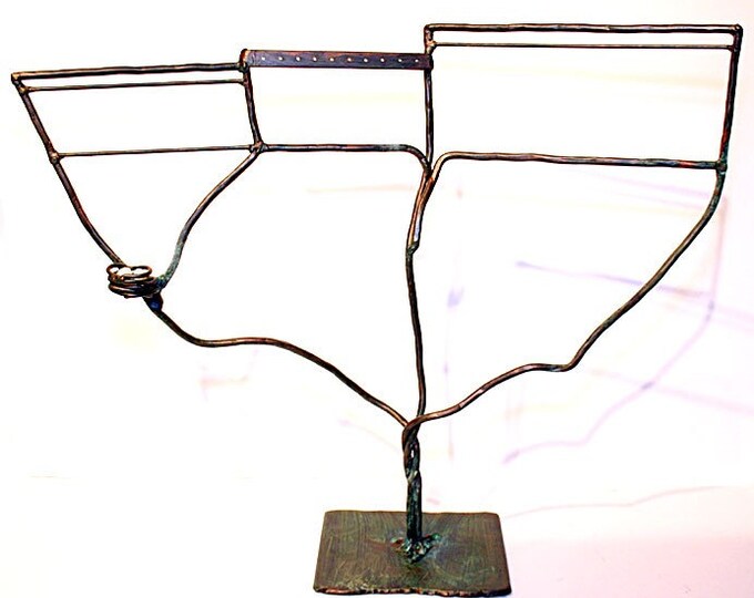 MOXIE METAL Artisan Wrought Iron Jewelry Holder Display BIRDS NEST 1 Etsy