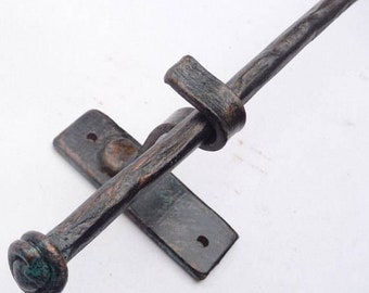 Hand Forged Steel Curtain Rod: Rustic Drapery Hardware, Lightweight