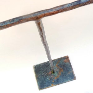 Necklace Holder Display T-Stand - 10x12 10x15 12x12 - NTS2 - Made-To-Order - Hand forged Steel