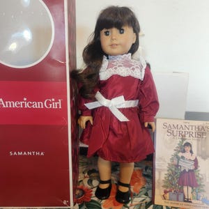 Lalka American Girl Samantha na Boże Narodzenie