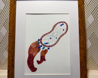 Dream Catcher Art Print: Colorful Native American Decor