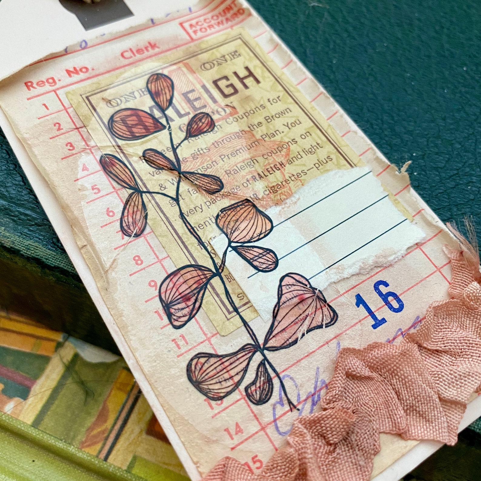 DIY Paper Tag Art Journal Tag Mixed Media Tag Junk Journal Etsy