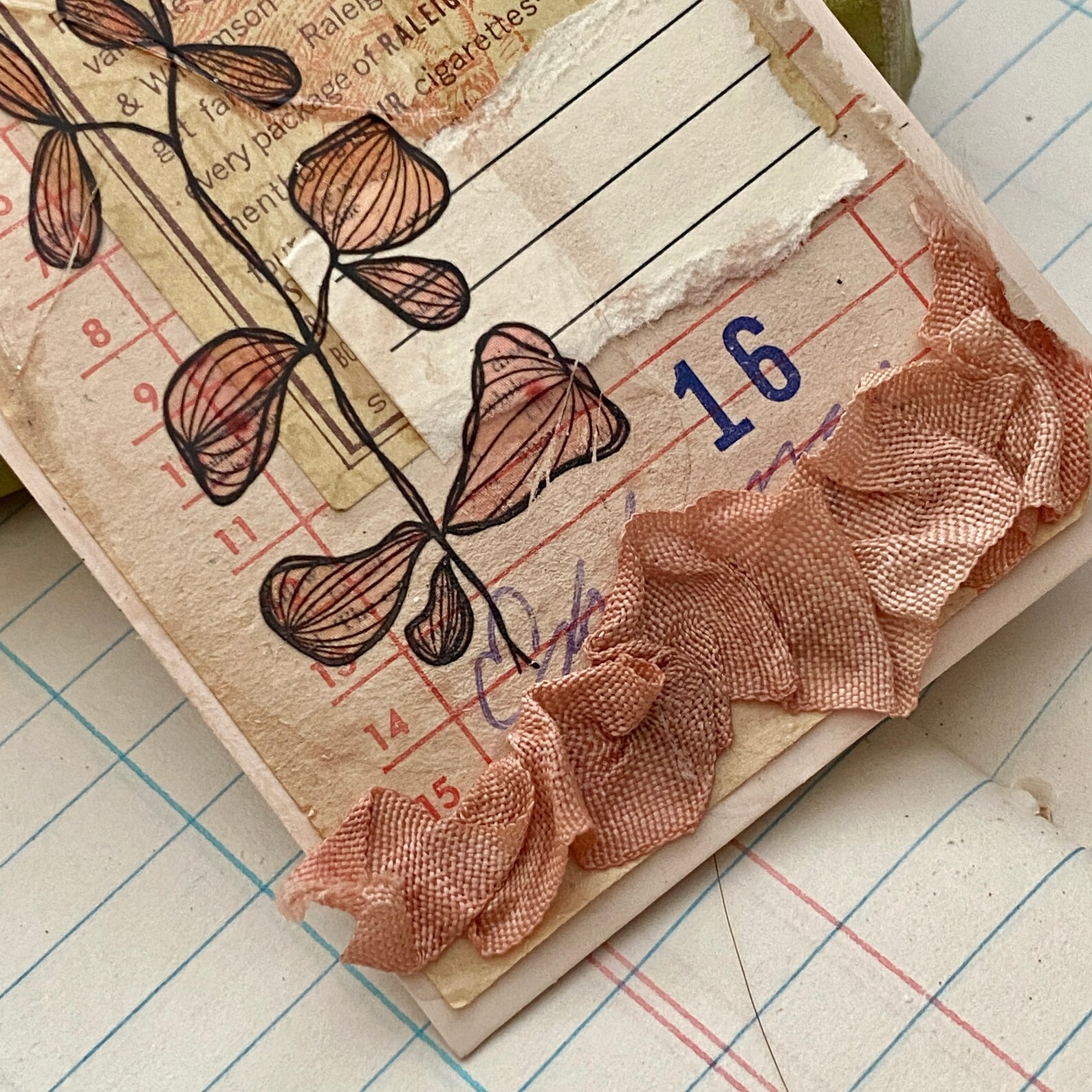 DIY Paper Tag Art Journal Tag Mixed Media Tag Junk Journal Etsy