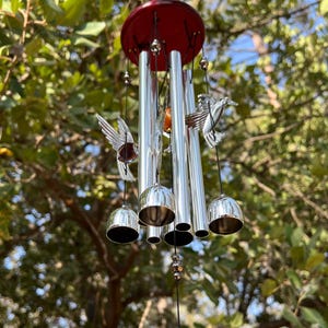 Exquisite Hummingbird Wind Chime – Handmade | Outdoor Windchimes, Garden & Memorial Chimes for Meditation Sound