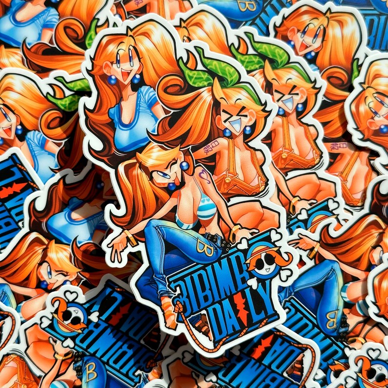 Cute Waifu Anime Girls Stickers - Random 10 PCS, No Duplicates, Multicolor Decals