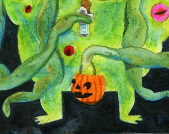 Trick-or-Treater Original Artwork