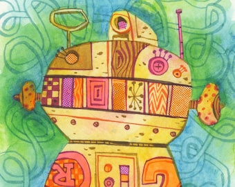 Roboter R2 Original Kunstwerk