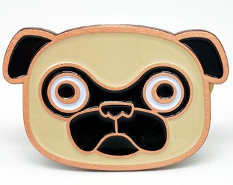 Fawn Pug Enamel Pin