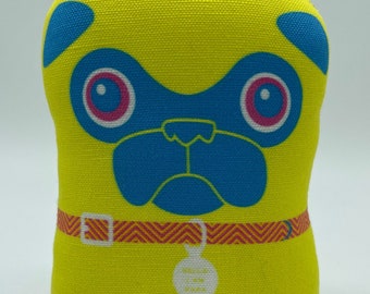 Vivid Yellow - Small Pug Plush