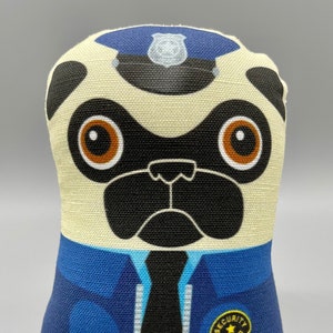 Security Guard – Small Pug Plush “