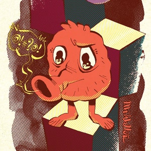 Q*bert – Art Print