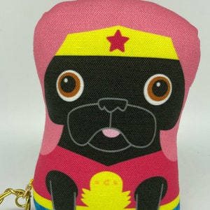 Wonder Pug – Small Black Pug Plush