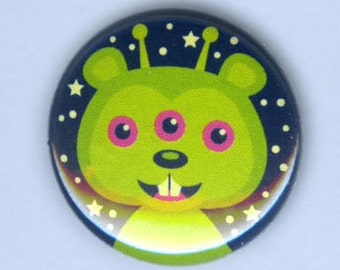 Moon Squirrel 1" Pin-Back Button