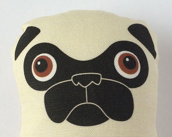 Small Fawn Pug Plush