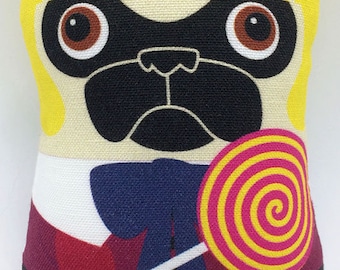 Lollipop Kid - Small Pug Plush