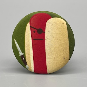 Diabolical Hot Dog - 1.25&quot; Pin-Back Button