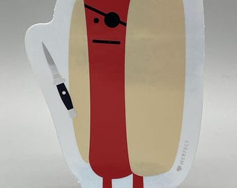 Diabolical Hot Dog sticker
