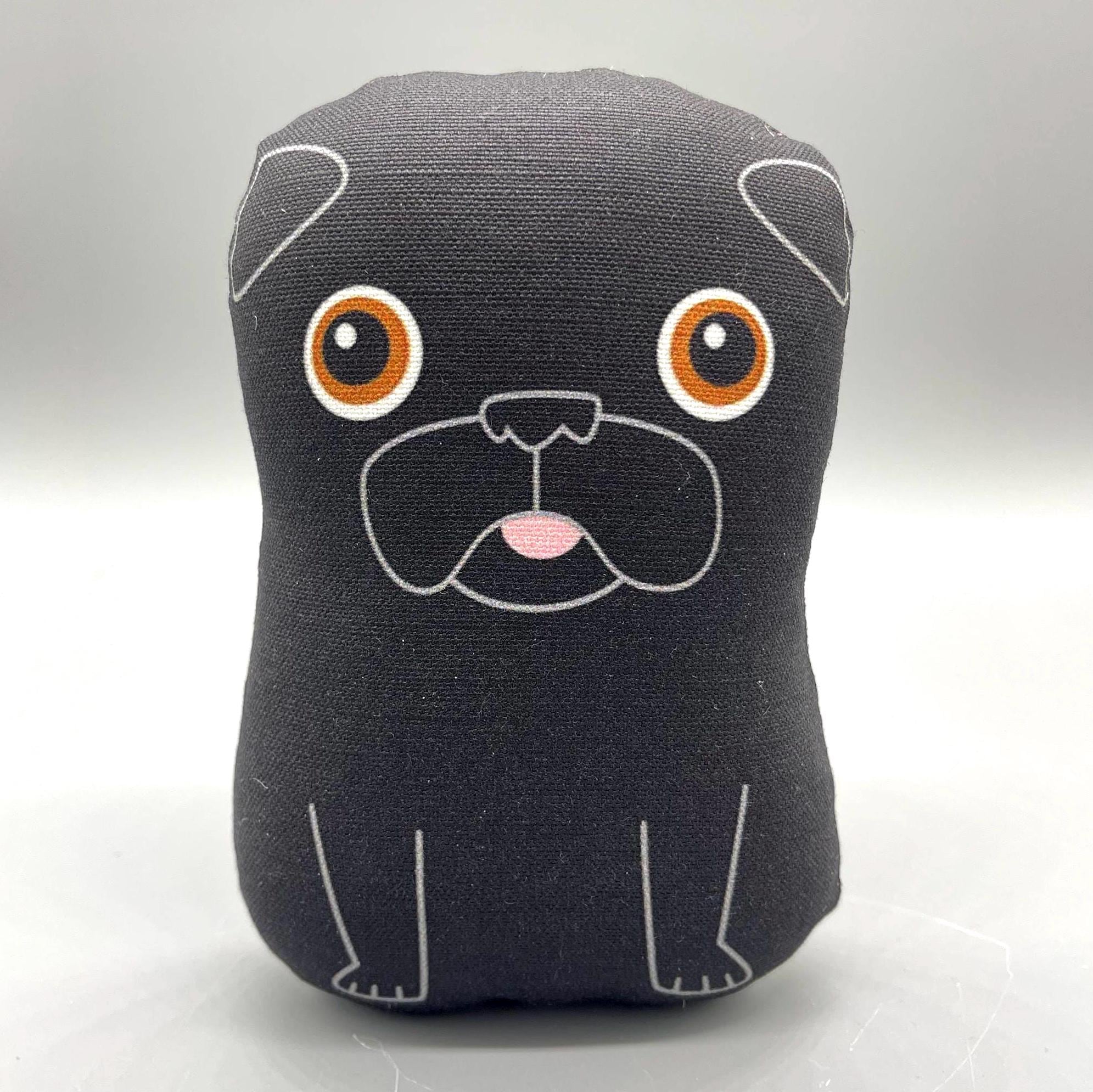 Amazon.co.jp: 黒パグちゃんのぬいぐるみ Faithful 黒パグ リアルな犬のぬいぐるみ Friends ぬいぐるみ