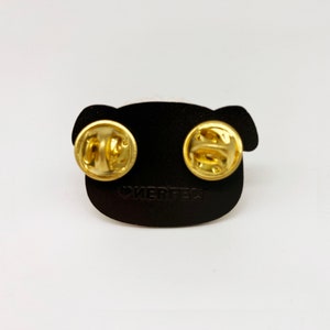 Black Pug Enamel Pin image 2