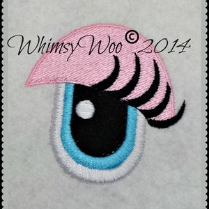 WhimsyWoo Girly Lashers Eye Embroidery File