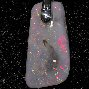 1.3 CT. Solid Mintabie Opal Pendant