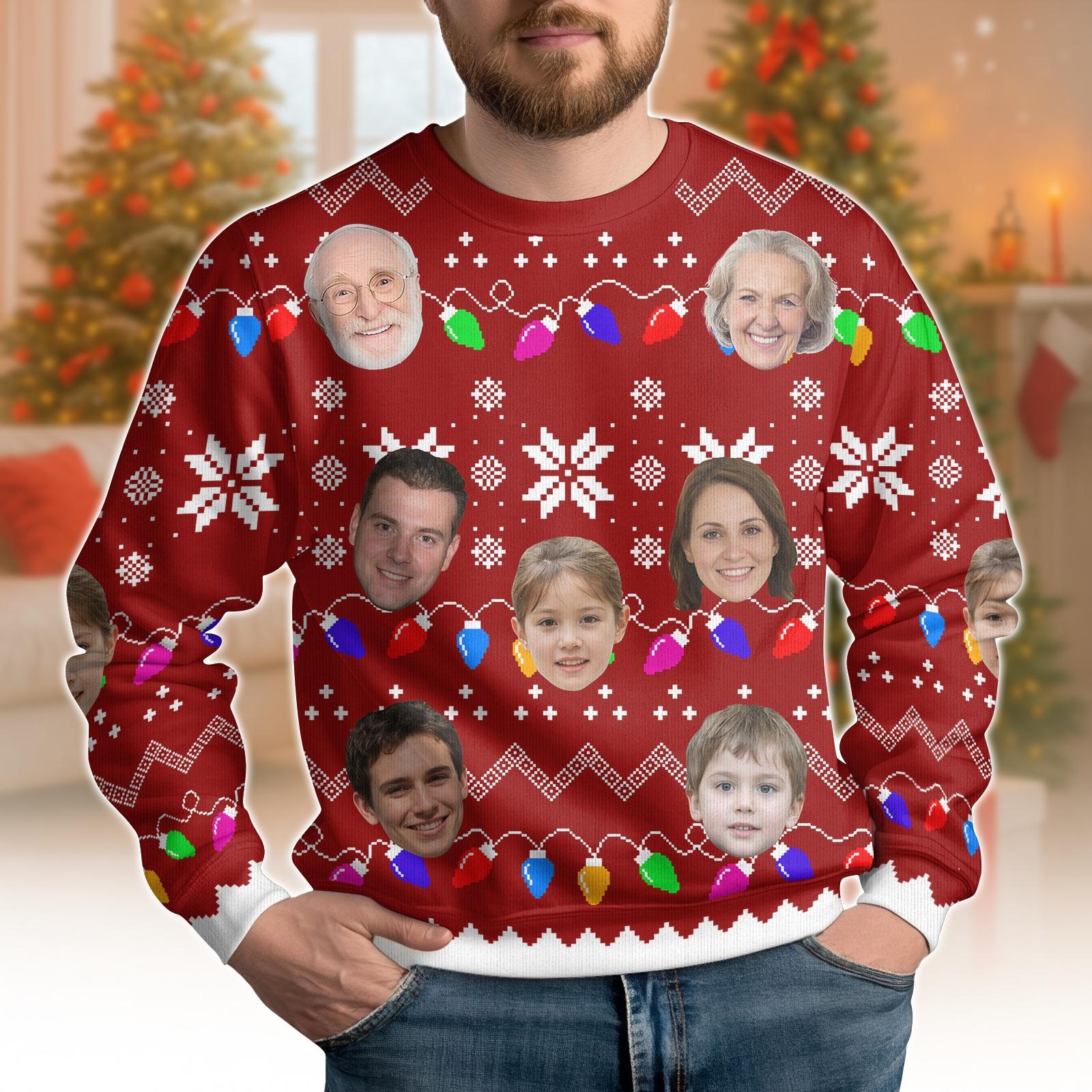 Sapin De Noël En Forme De Cactus Avec Lumières - En Résine Et