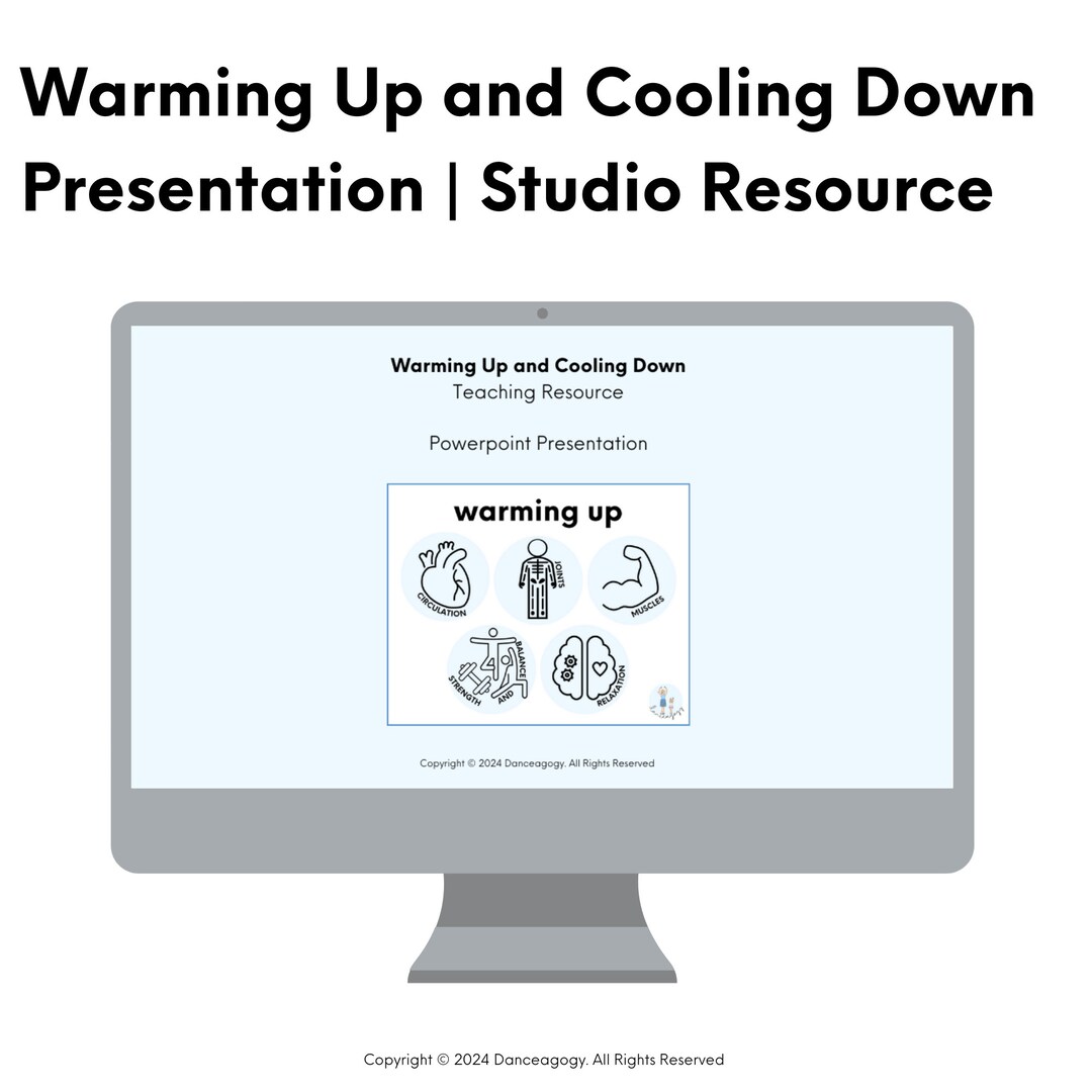 Dance Studio Presentation Bundle | Warm up and Cool Down Printables ...