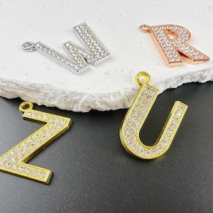 Dije de letra inicial para collar de perro, etiqueta con letra para perro, dije de acero inoxidable para collar de perro con alfabeto, etiqueta con nombre inicial para perro, etiqueta con letra personalizada para perro