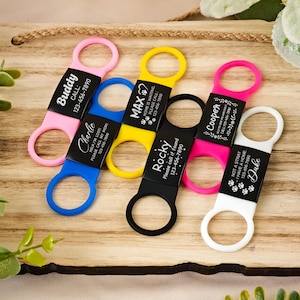 Personalized Silent Dog Tags,Custom Slide-On Collar Pet ID Tag,Dog Tags for Dogs and Cats, Dog Name Tag,Dog ID Tag Gift,Unique Pet Gift
