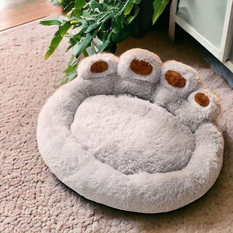 Fluffy Dog Bed Large Dog Beds Bedding Big Cushion Pet Beds Brown Fluffy