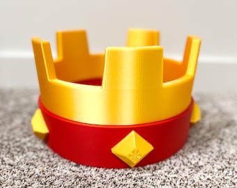 Clash Royale Replica Crown – Golden Victory Cosplay Crown | Gamer Gift, Costume Prop, Display Collectible, Clash Royale Costume