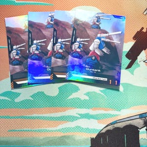Guntank Gundam TCG tokens (set of 4)