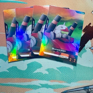 Guncannon Gundam TCG tokens (set of 4)