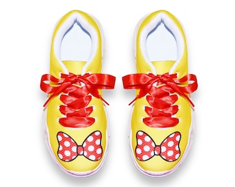 MRS. Mouse Magical Bounding Custom Printed Modern Walking Shoes with Supportive Insole - Wide Feet Friendly