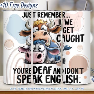 Funny Cow Tumbler Wrap PNG: Sarcastic Animal Humor Design (Digital Download)