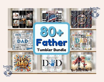 Dad Tumbler Wrap Bundle: 20oz Skinny Tumbler Designs (Digital Download)