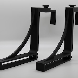 Over the Cubicle Wall Shelf Brackets - NEW Design - [Brackets Only]