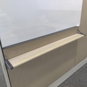 Shelf Brackets for Haworth COMPOSE Cubicle Walls, 6" Depth [Brackets Only]