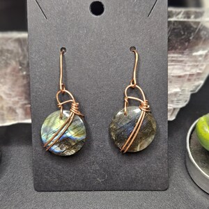 Orecchini in labradorite!