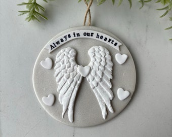 Angel wings Memorial ornament