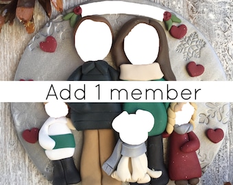 Add 1 Member to a previously ordered family Christmas Holiday or Hanukkah Ornament