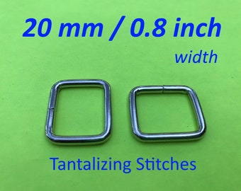 15 Pieces Unwelded D rings Choose Your Finish nickel, gun metal, antique brass 0.6 inch 15 mm