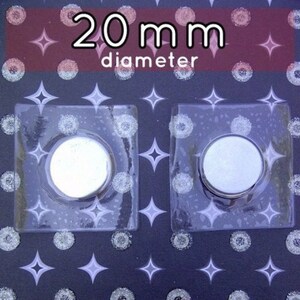 Extra Small Hidden Sew In Magnetic Snaps in 10, 14, 18, 20 MM 2, 5, 15, 40, 100, 240, or 600 sets 20mm