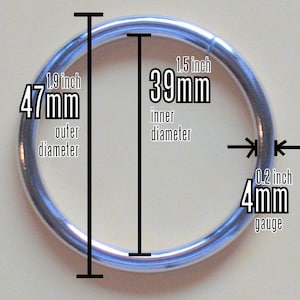 1.5&quot; / 39mm Diameter O Rings - available in Nickel and Antique Brass finish (6, 24, 48, 100, 248, or 600 pieces)